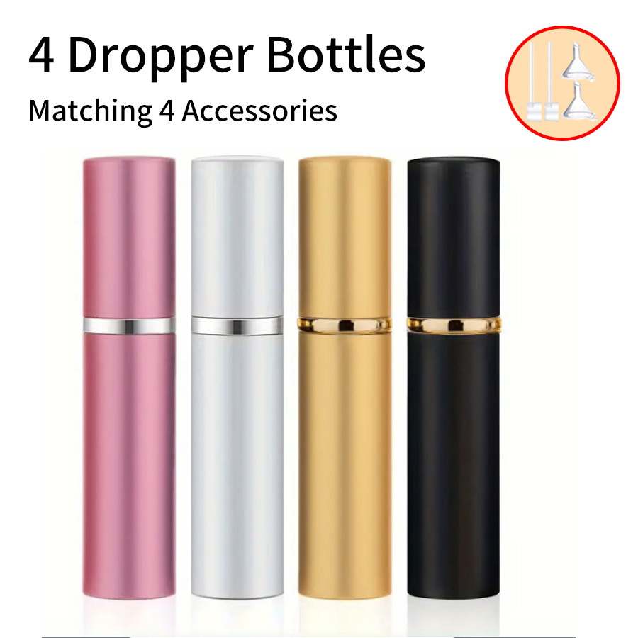 Perfume Atomizer Travel - 4 stks + 4 Accessoires 5