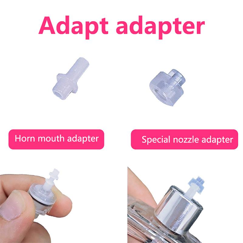 Perfume Atomizer Travel - Verbeterde 2-delige parfumfles-overdrachtadapter Hoornmond Lekvrij navulhulpmiddel
