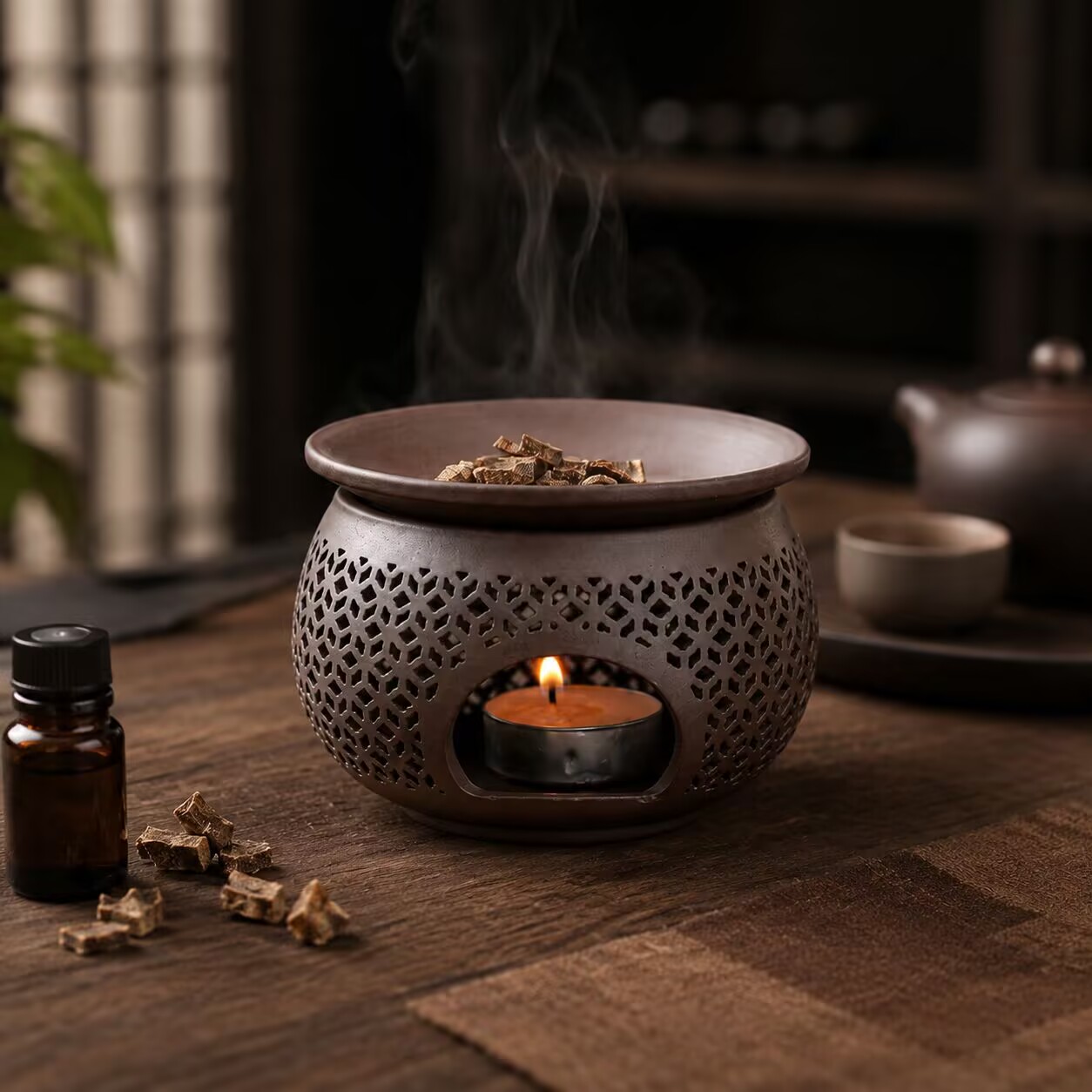 Keramische gesneden wierookbra - Home Fragrance Incense recensie en prijs