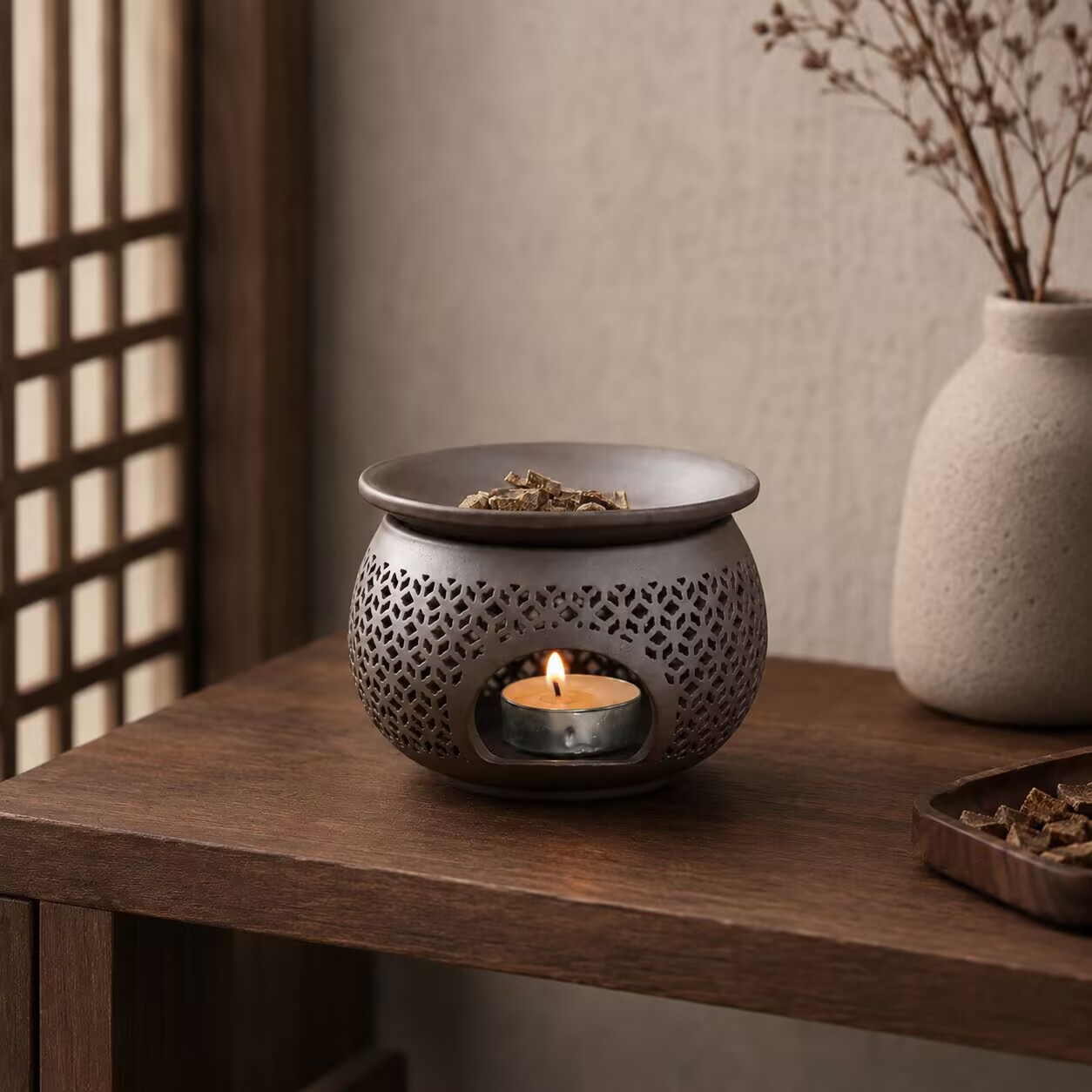 Keramische gesneden wierookbra - Home Fragrance Incense recensie en prijs